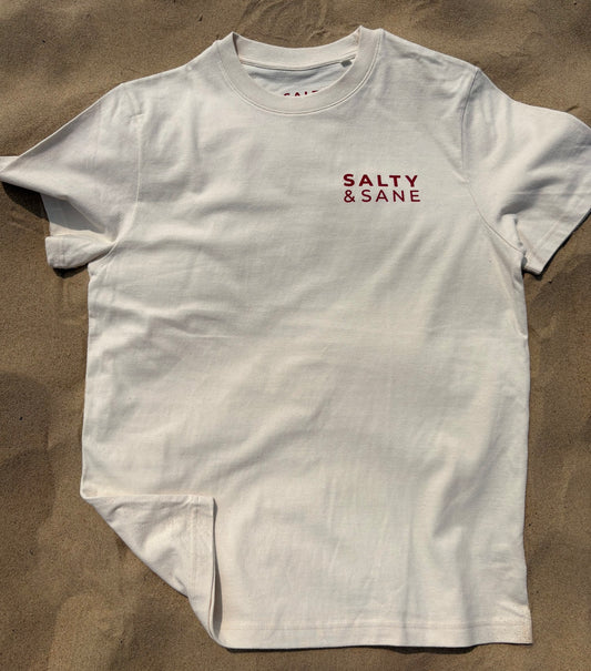 Relaxed Fit Afterglow Club T-shirt front view by Salty & Sane