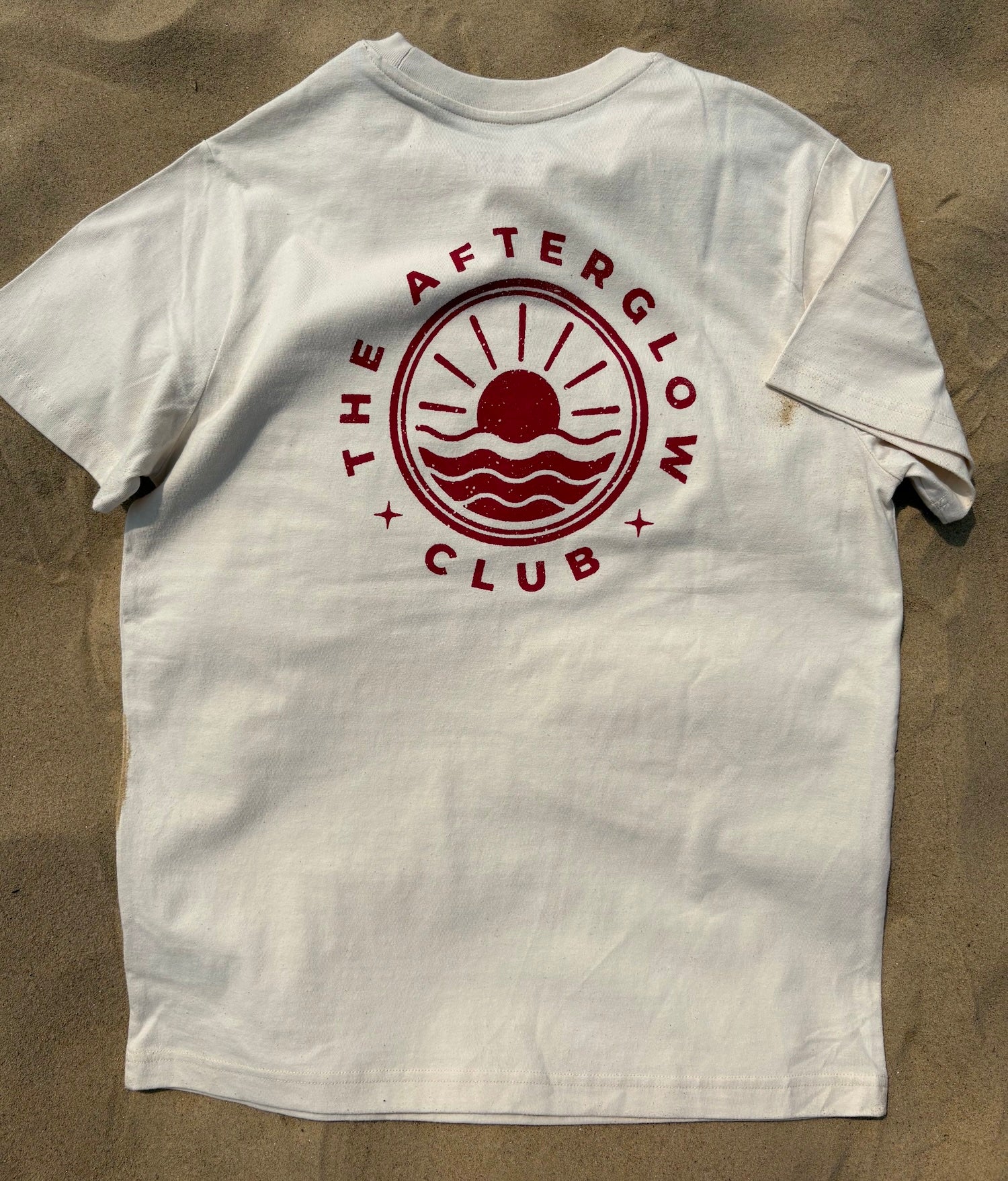 Relaxed Fit Afterglow Club T-shirt back print by Salty & Sane